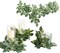 Artificial Rose Leaf Greenery Garland (6 Pack) – 13.8ft Faux Splicable Candle Vines, Bendable Silk Foliage Stems for Table Centerpieces, Wedding Arches, Lantern Rings, Wall Hanging Decor